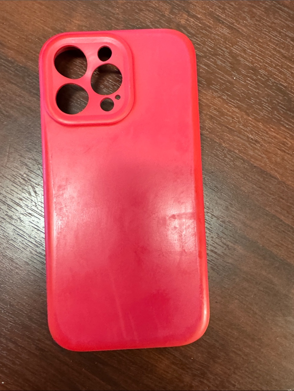 Red Silicone Protective Phone Case - IPhone 15 pro max